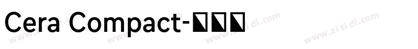Cera Compact字体转换
